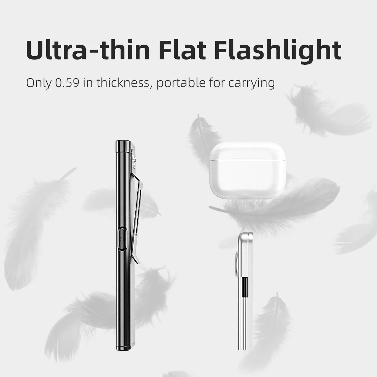 Portable USB-C LED Keychain Flashlight